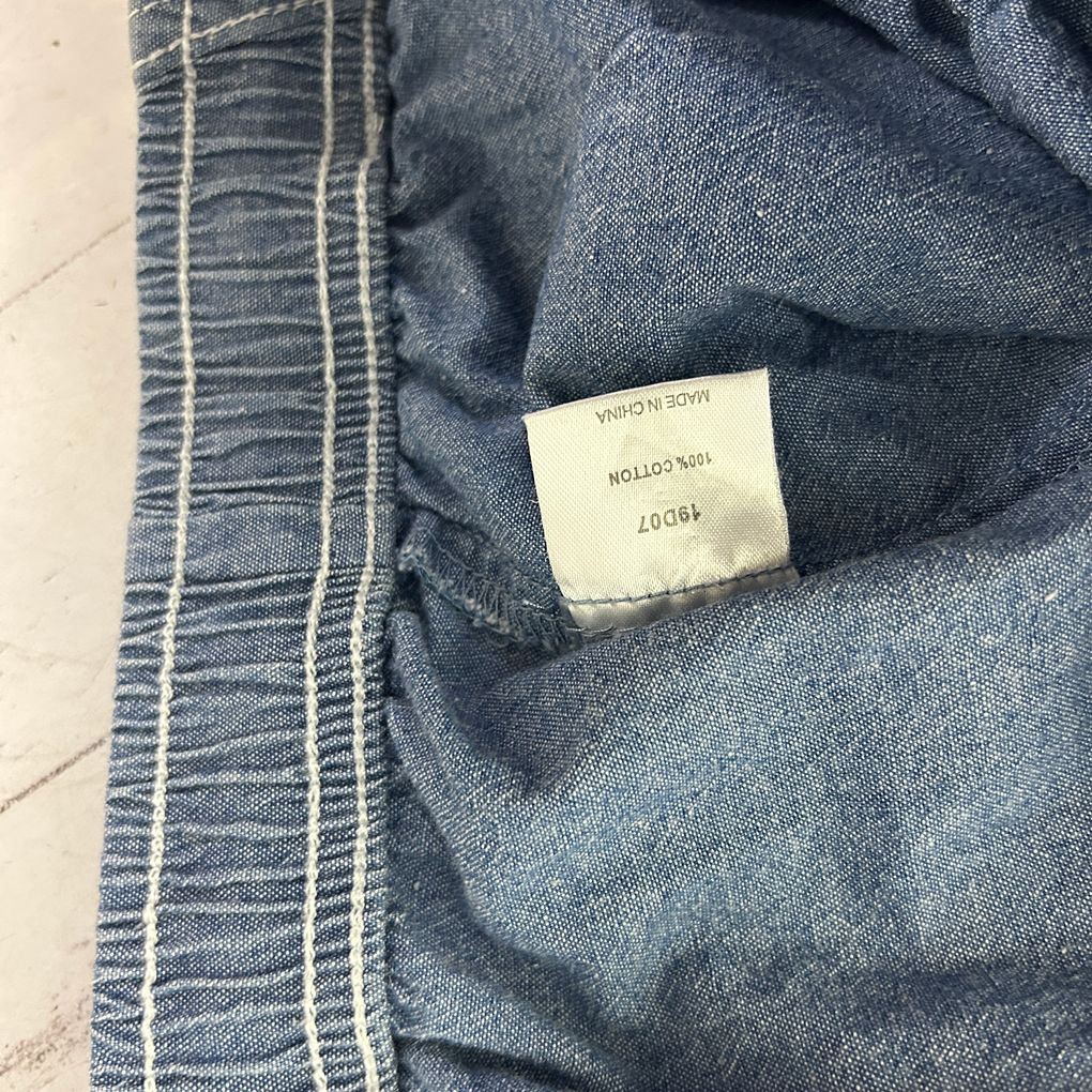 Damart Blue Cotton Midi Skirt - Size 22