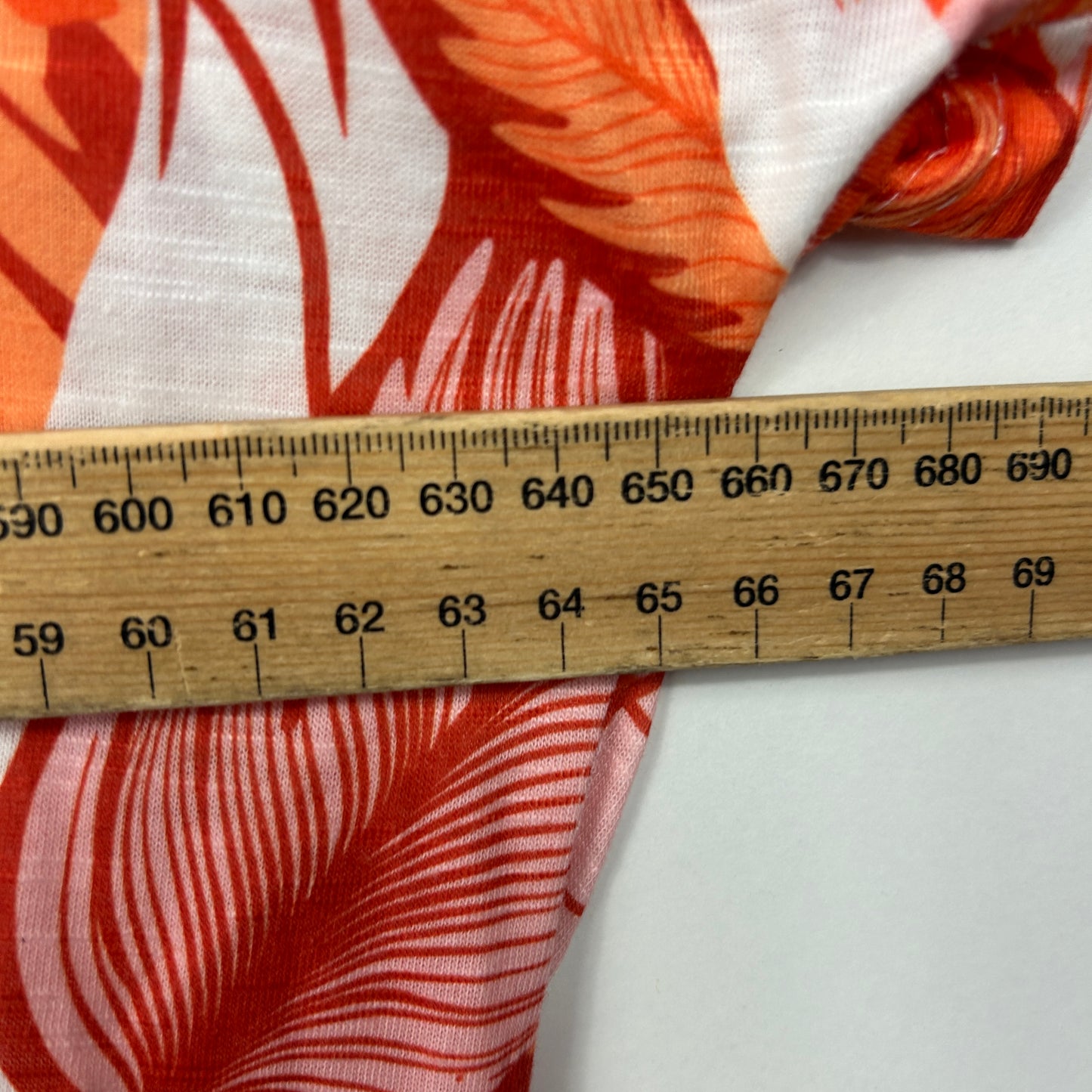 Millers Orange Tropical Floral Print Top - Size 22