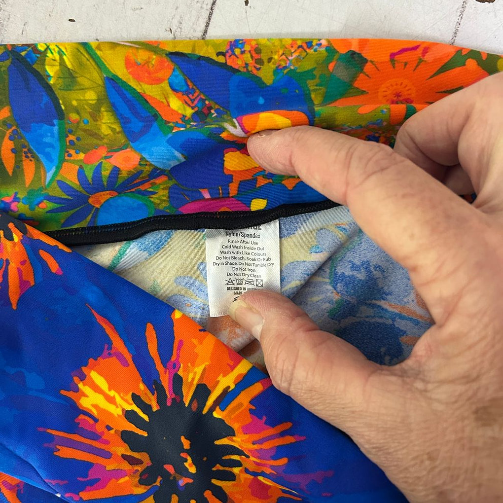 exoticathletica Multicoloured Floral Skater Skirt - Size 2XL