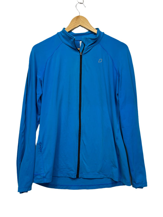 Lorna Jane Jacket Size 14 Large Blue Long Sleeve Full Zip UP
