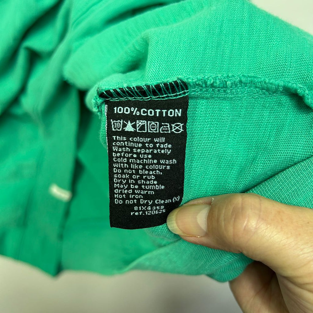 Elm Living Green Cotton Top - Size 16 (fault)