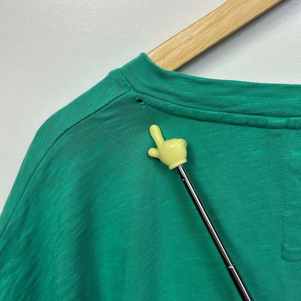 Elm Living Green Cotton Top - Size 16 (fault)