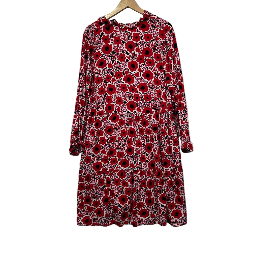 PQ Collection Red Floral Dress - Size M/L