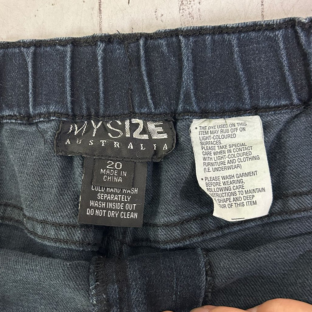 My Size Black Denim Jeans - Size 20