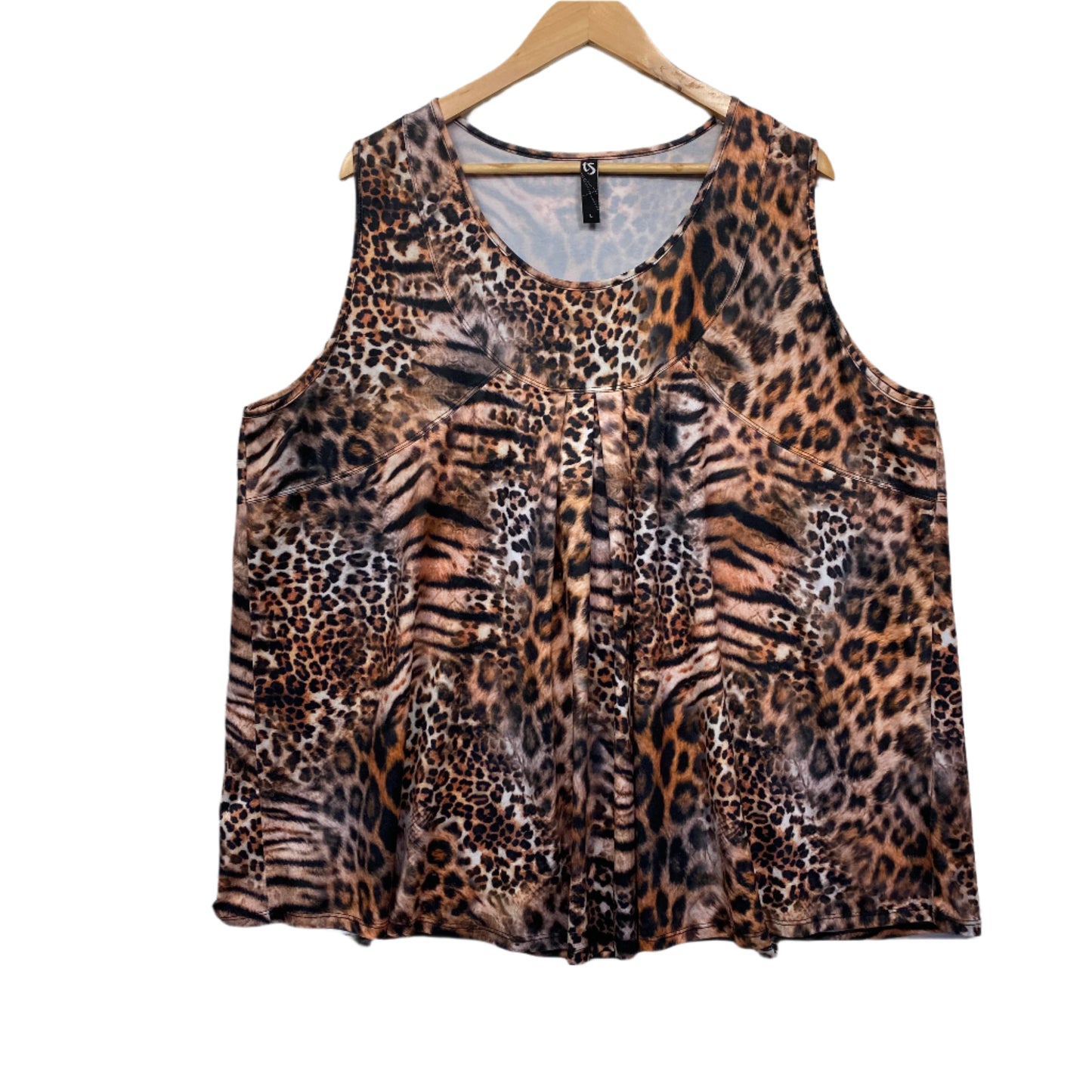 Taking Shape Size 20 Plus Large Sleeveless Animal Print