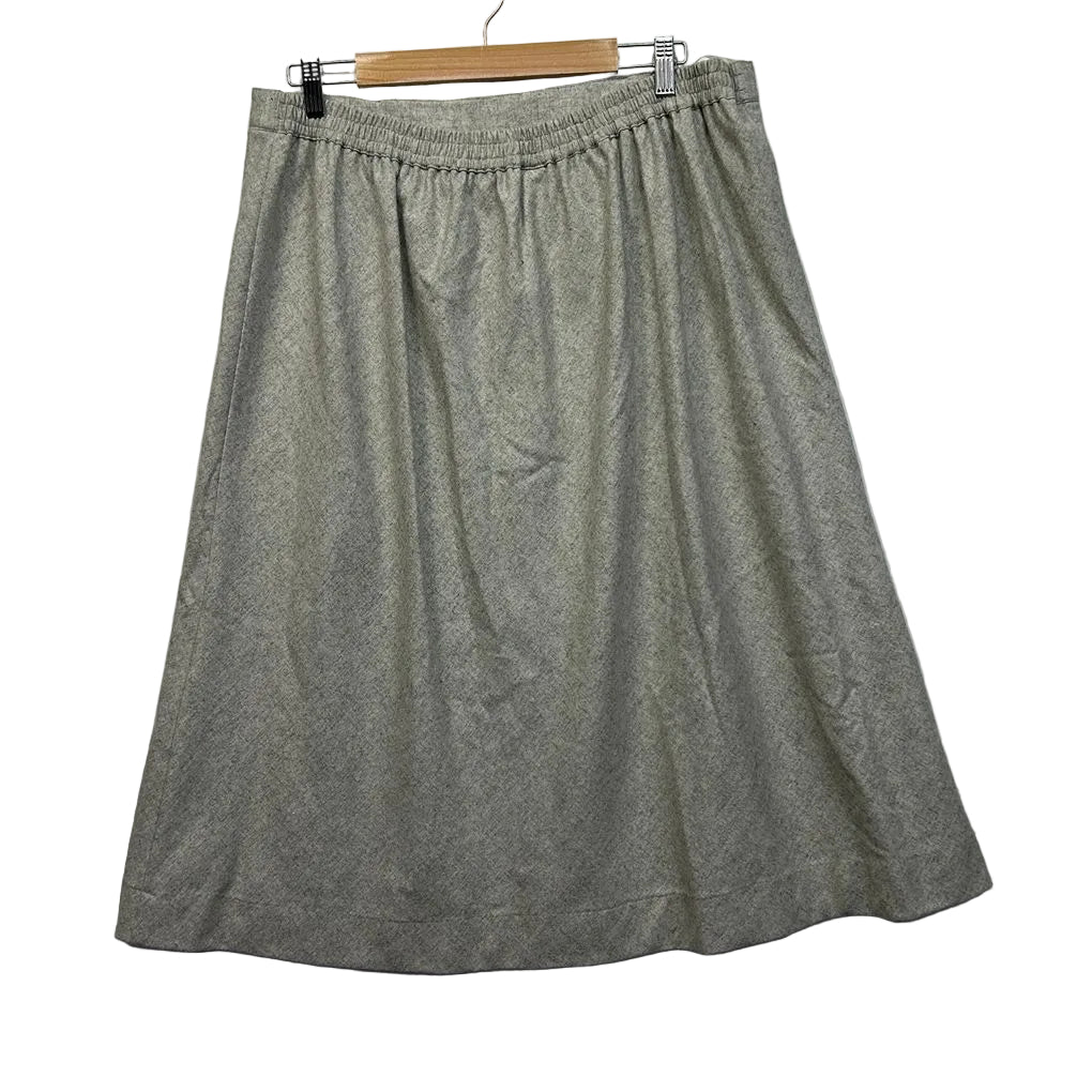 Damart Green Wool Blend Skirt - Size 20