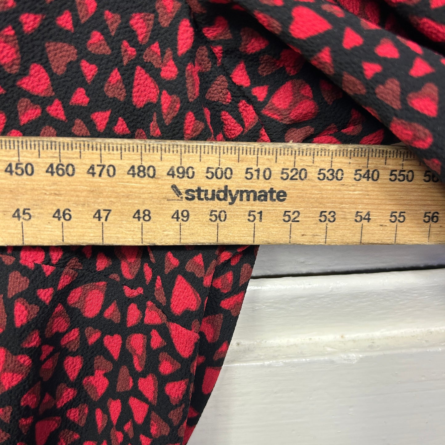 Anko Dress Size 16 Red Black Long Sleeve