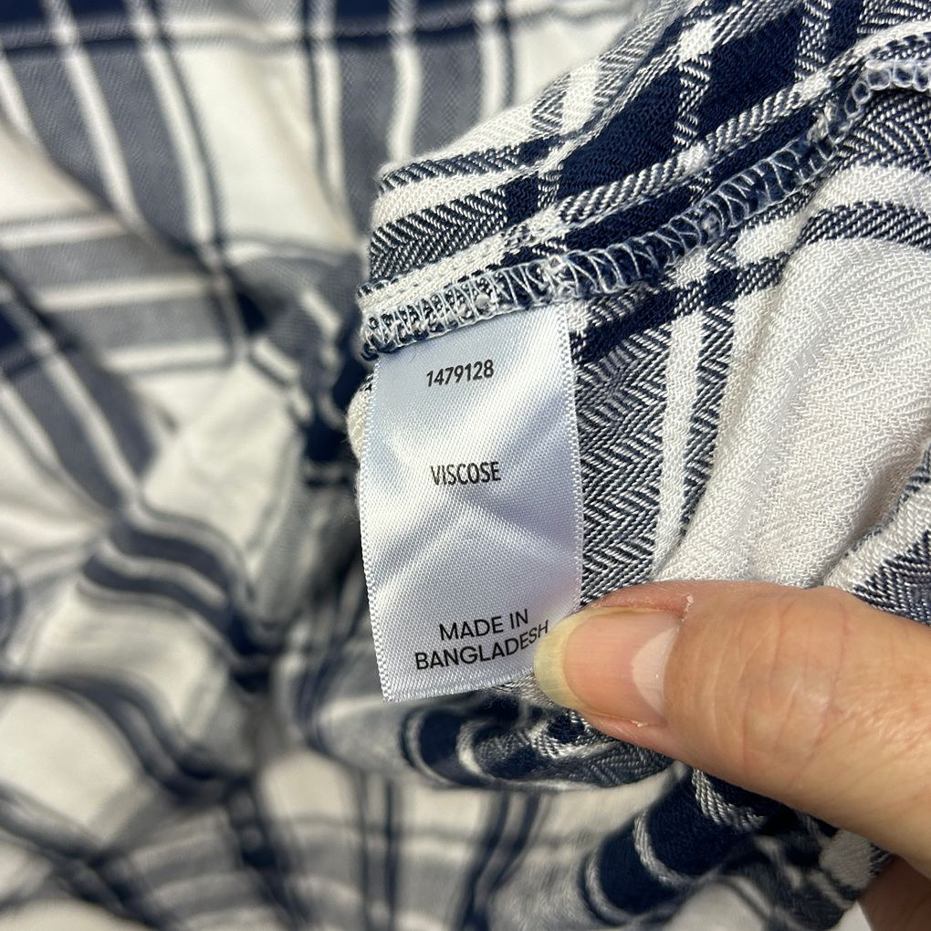 & me Navy Check Shirt - Size 18