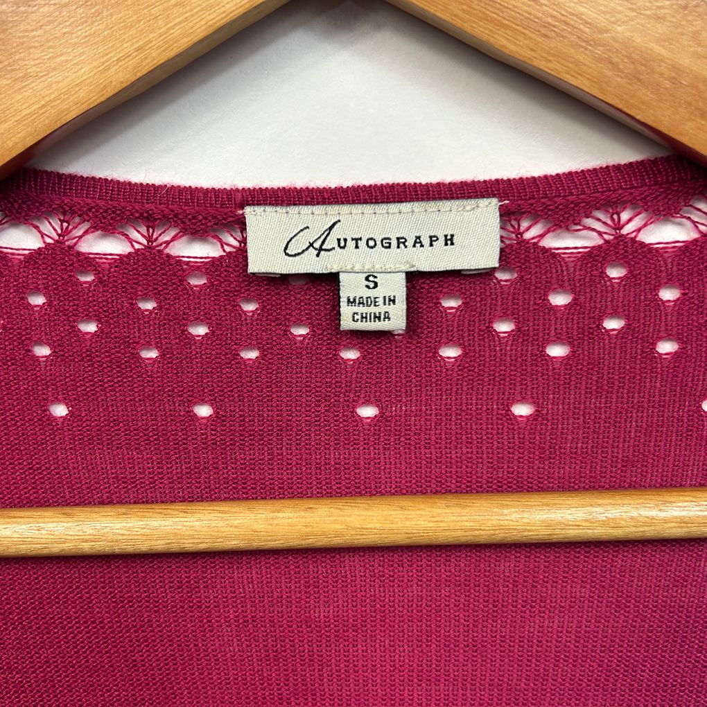 Autograph Pink Cardigan - Size 16/S