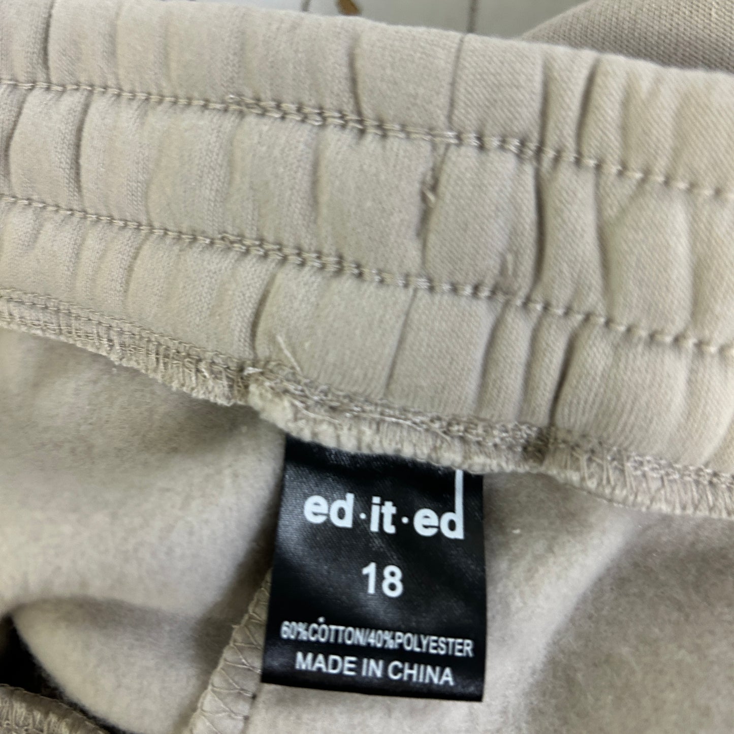 Edited Beige Sweat Pants - Size 18