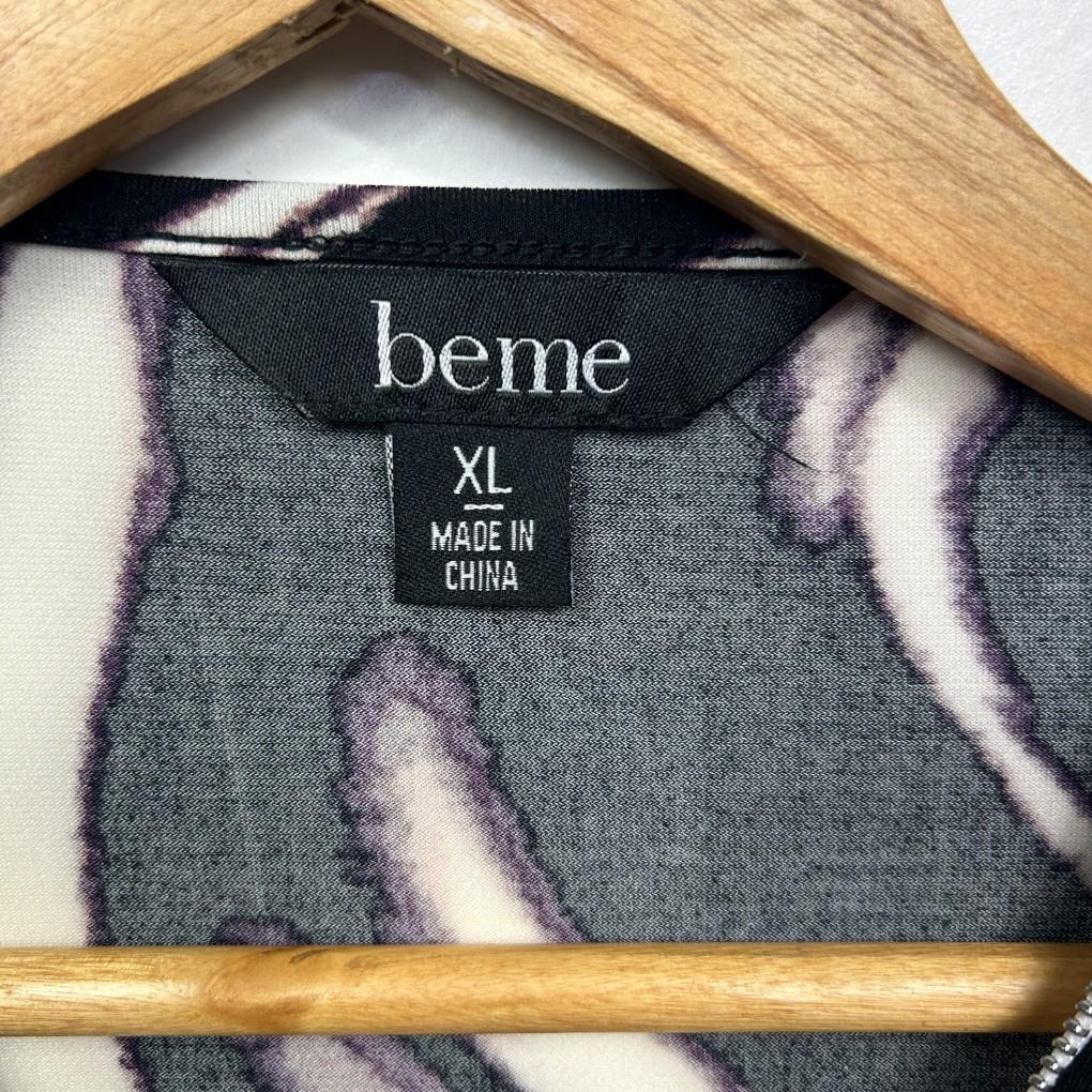 Beme Black Zebra Print Top - Size 22/XL