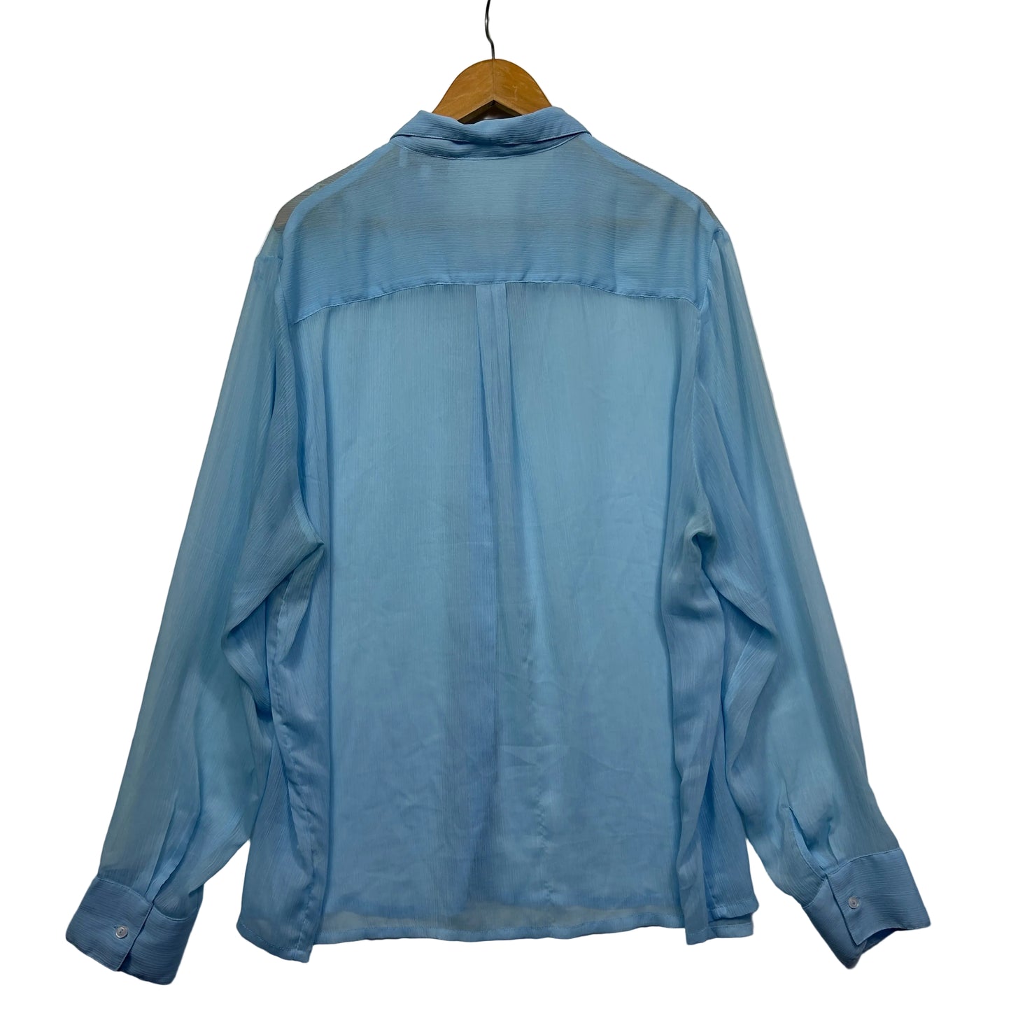 First Colours Light Blue Sheer Shirt - Size 16