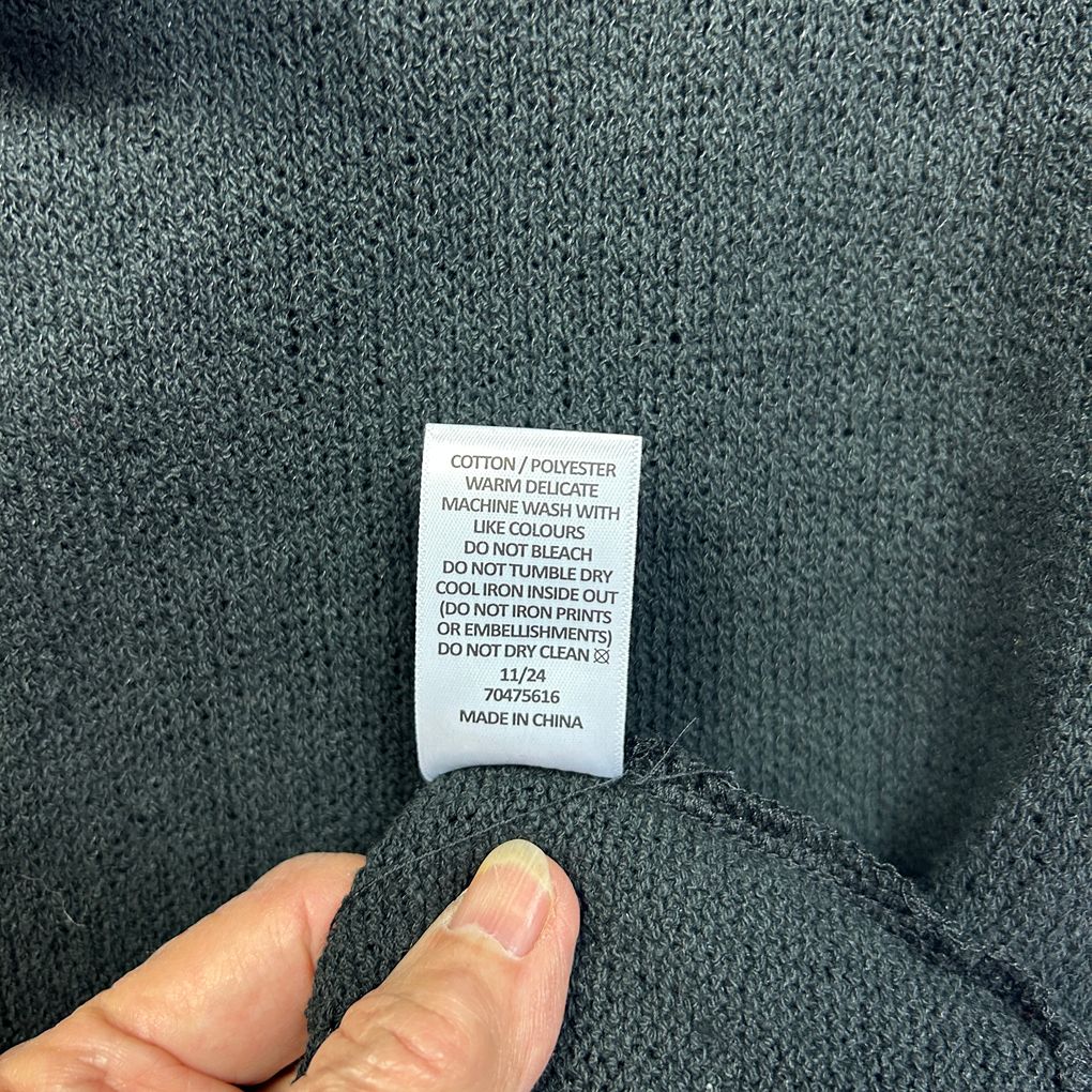 Target Black Cotton Knit Top - Size XXL