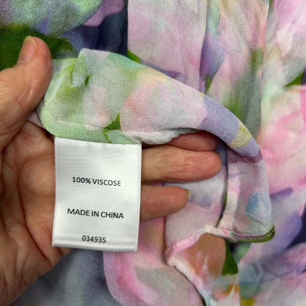 Sussan Floral Sheer Top - Size 16