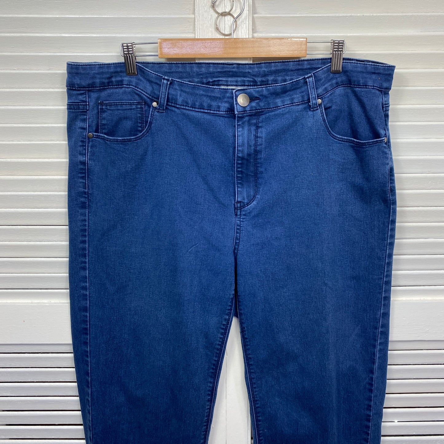 Beme Jeans Size 20 Plus Blue Denim Pockets