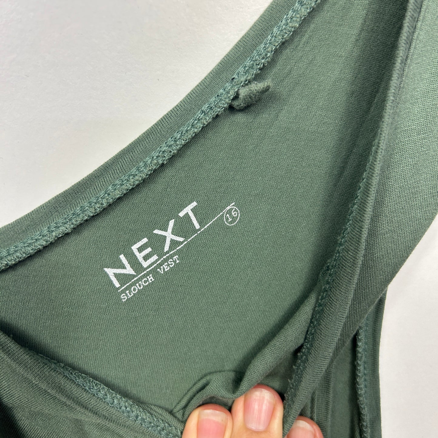 Next Green Sleeveless Tank Top - Size 18
