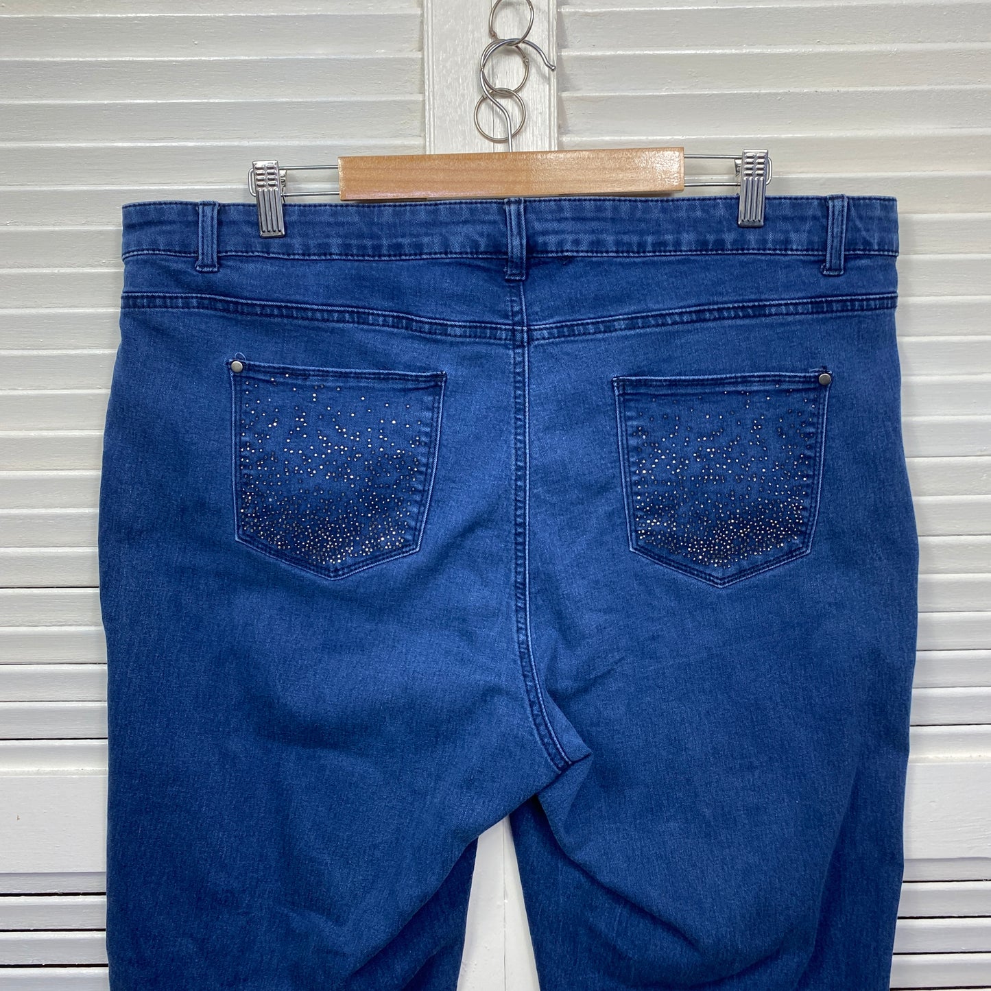 Beme Jeans Size 20 Plus Blue Denim Pockets