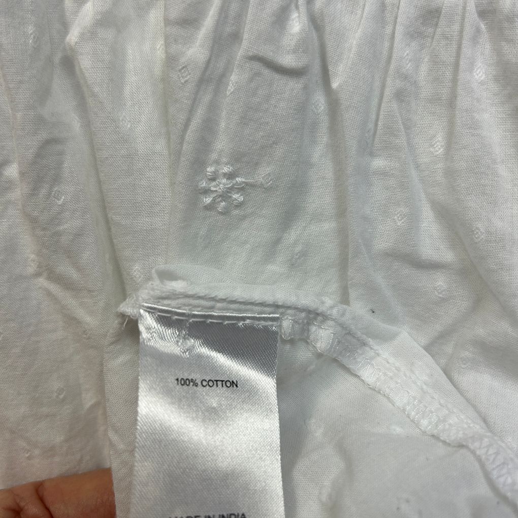 Virtuelle White Cotton Boho Top - Size 20