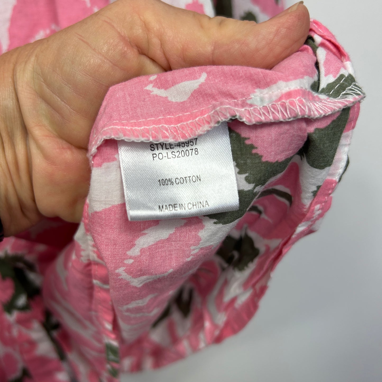 Gordon Smith Pink Cotton Top - Size 18