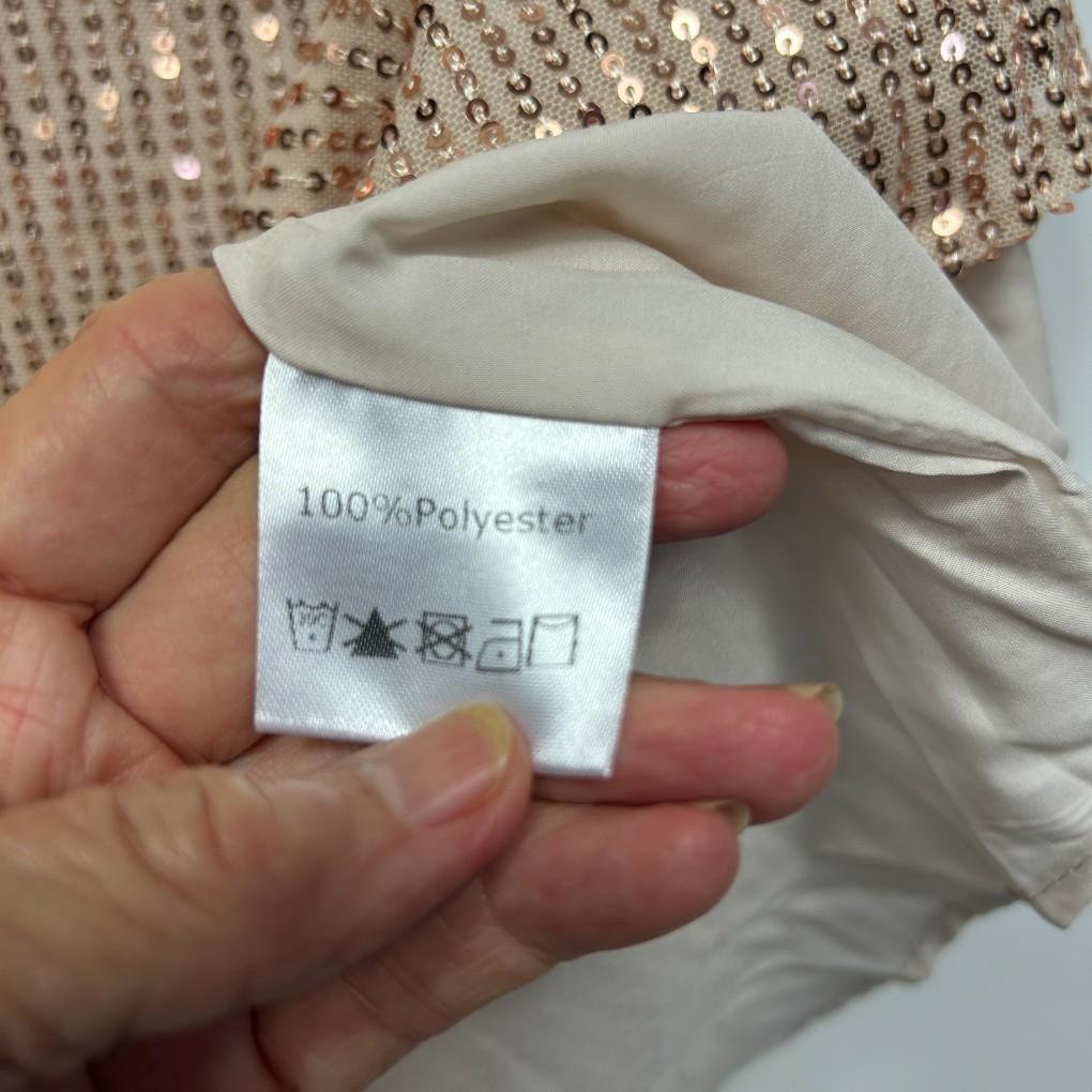 Vine Apparel Gold Sequin Top - Size 18