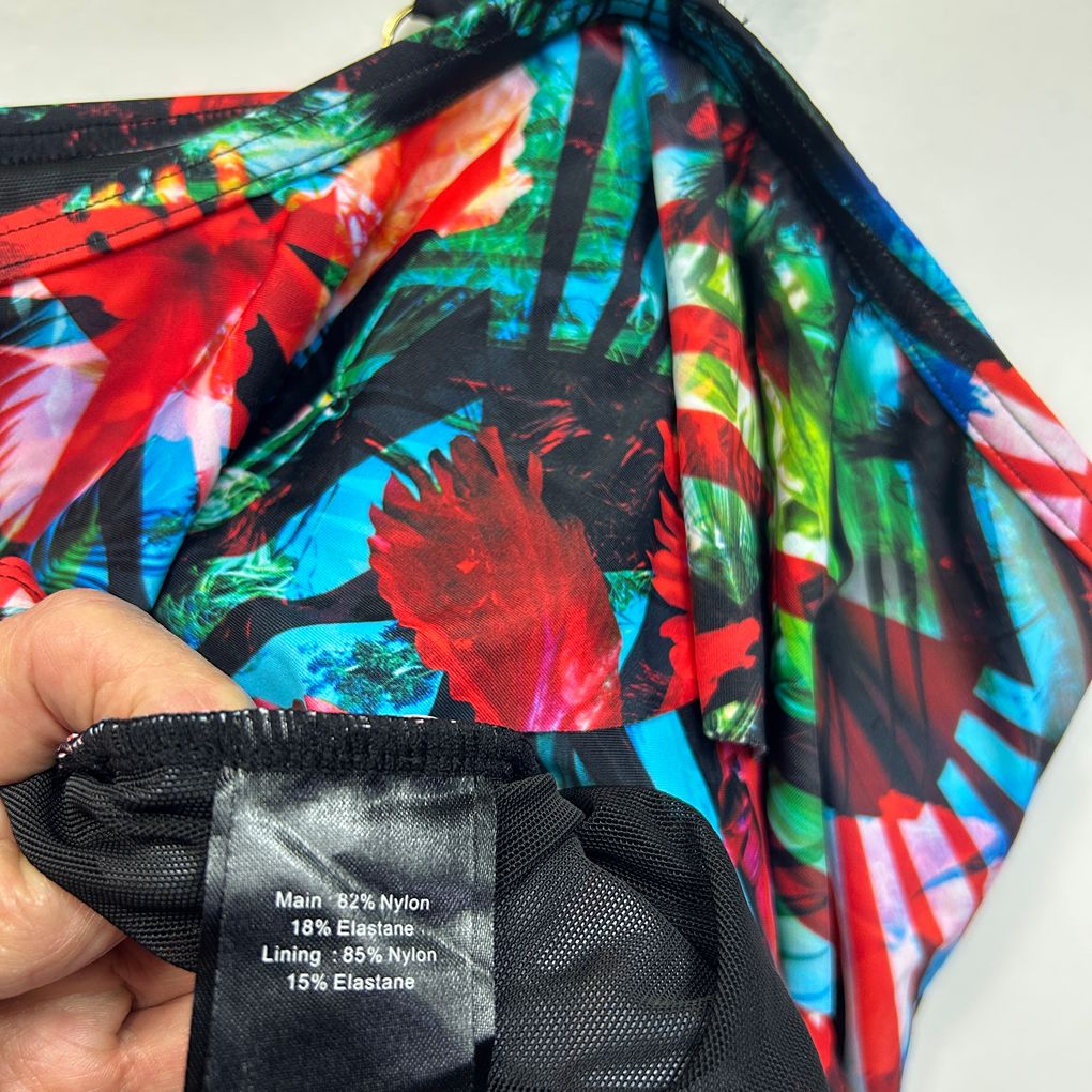 Taking Shape Multicoloured Tankini Swim Top - Size 22