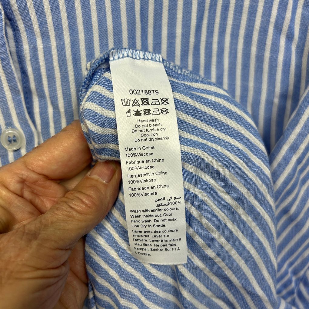 City Chic Blue Striped Shirt - Size 22/XL