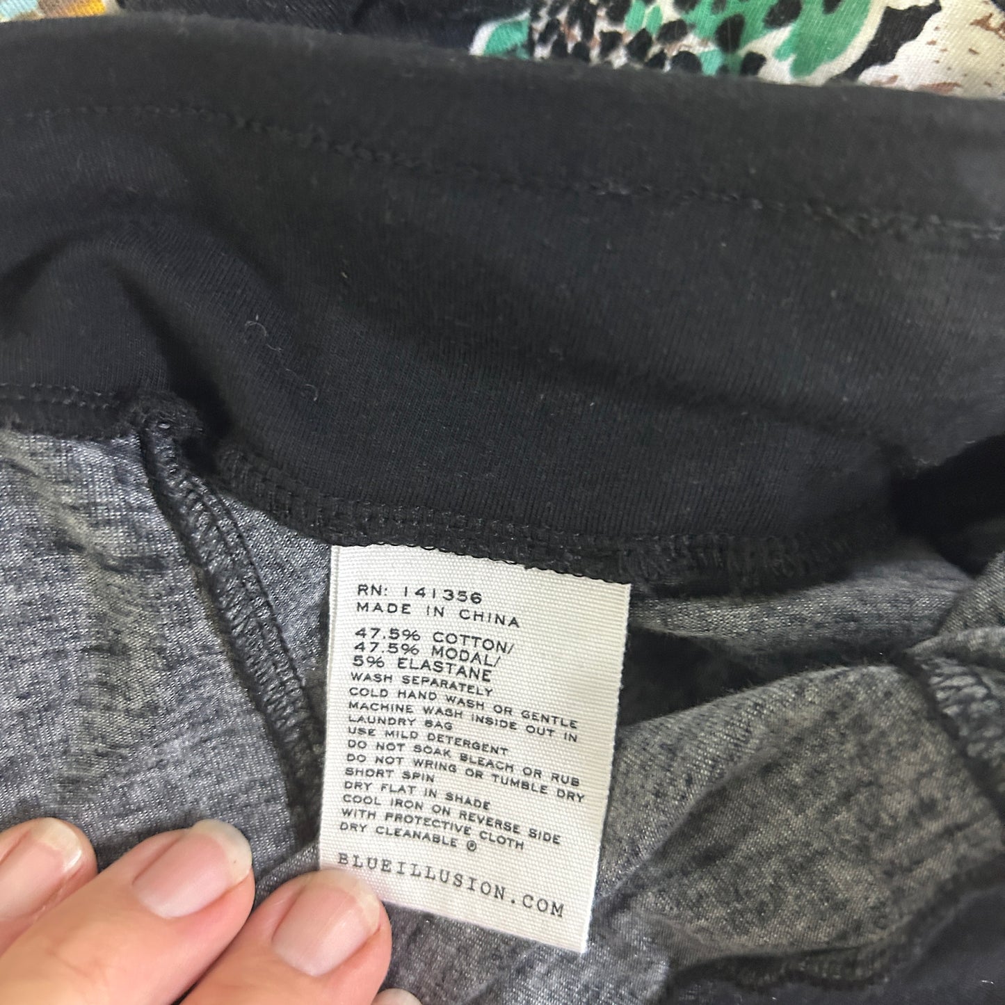 Blue Illusion Multicoloured Skirt - Size L