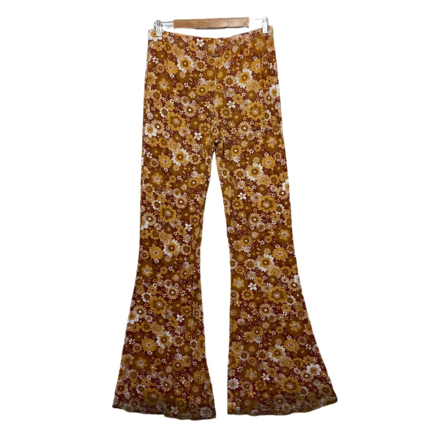 Ghanda Flared Pants Size 14 Floral Retro