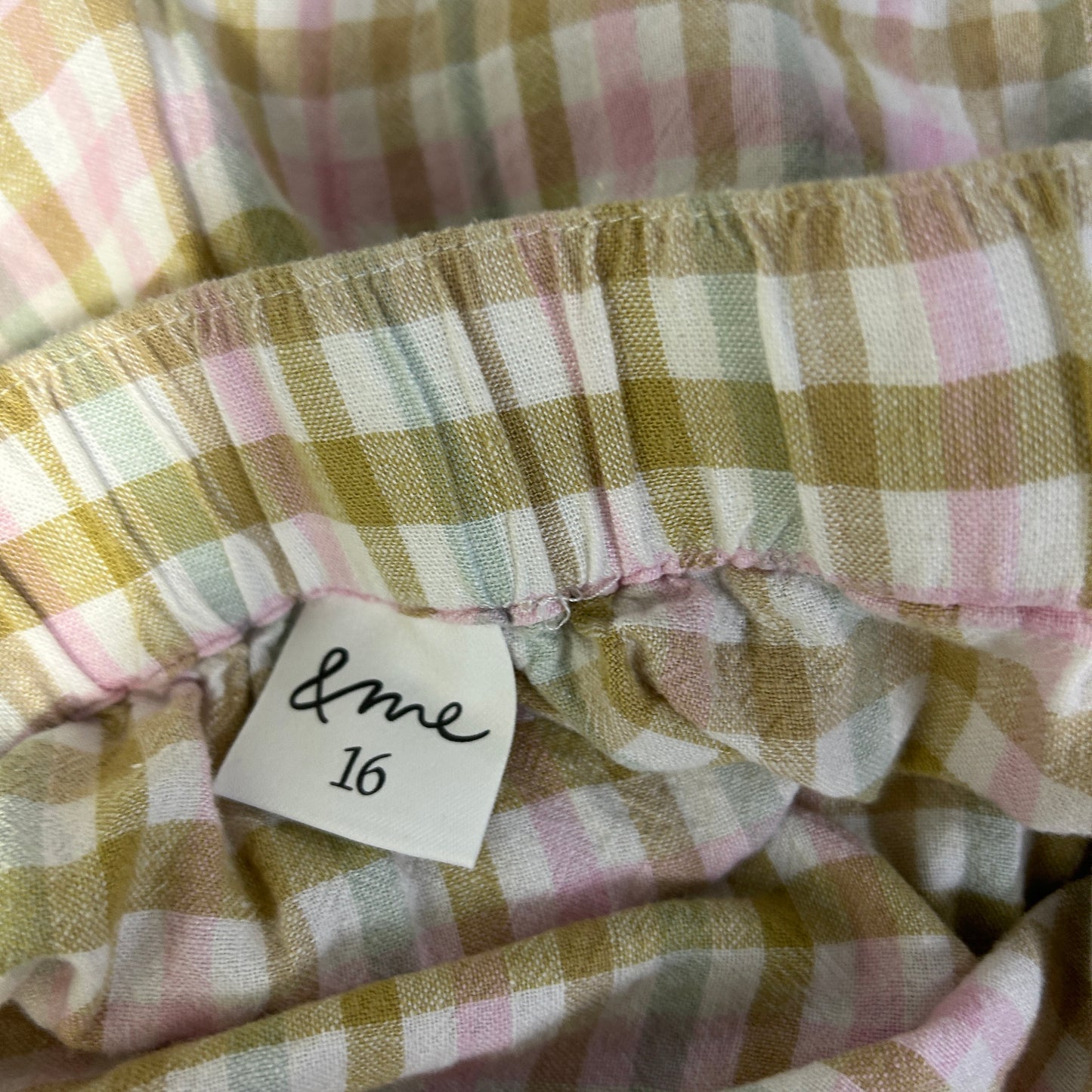 &me Multicoloured Check Midi Skirt - Size 16