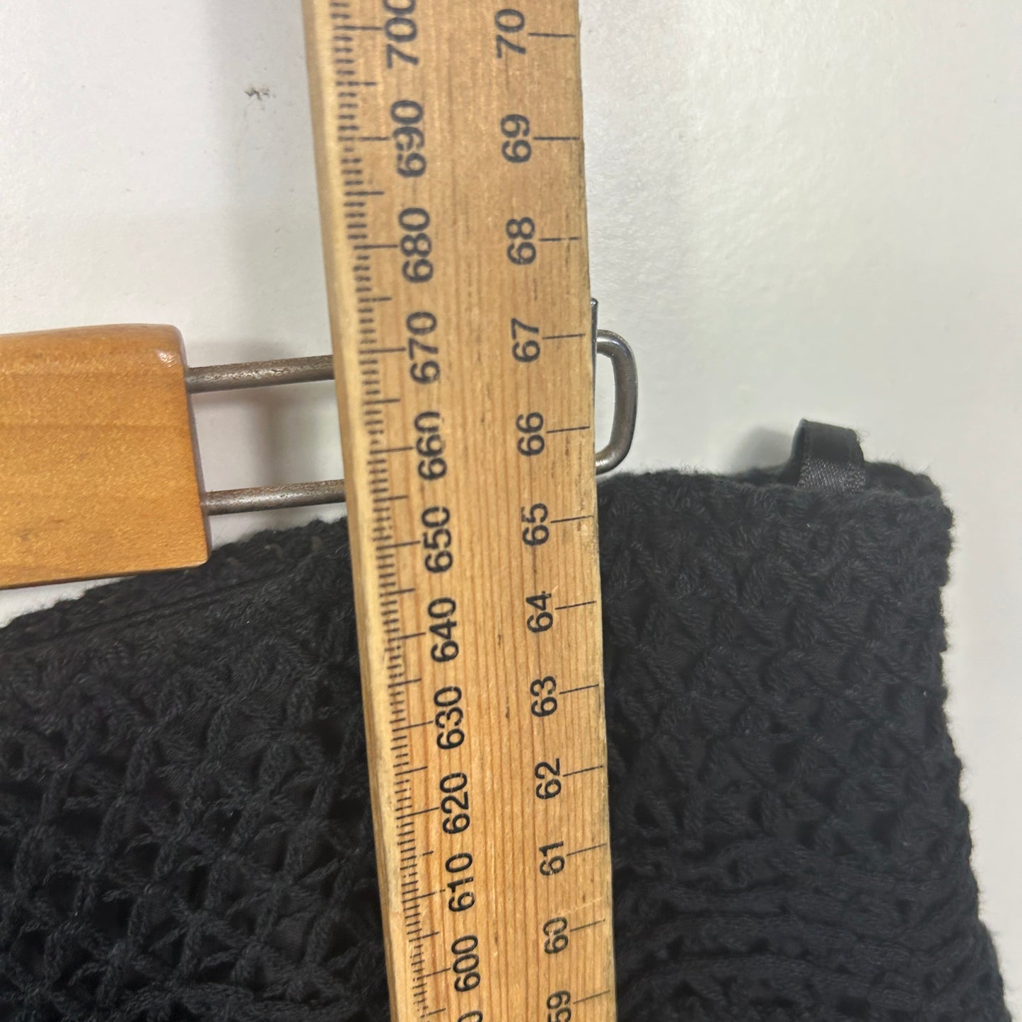 Expression Crochet Waist Black Skirt - Size 16