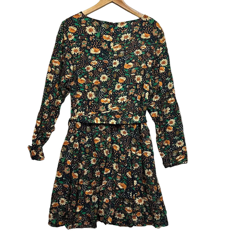 Princess Highway Navy Floral Dress - Size 20
