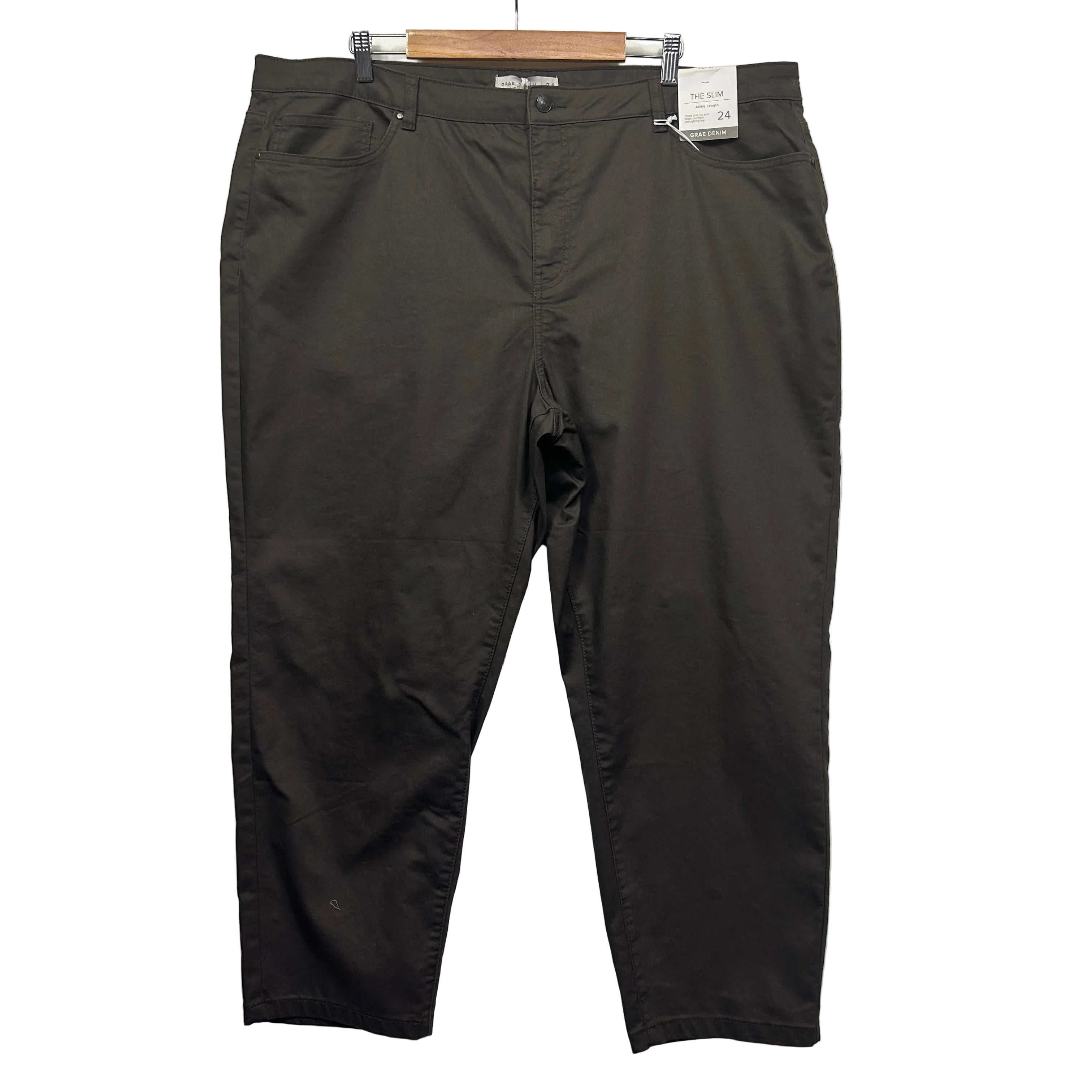 Suzanne Grae Denim Stretch Slim Ankle Length Jeans Pants - Size 24