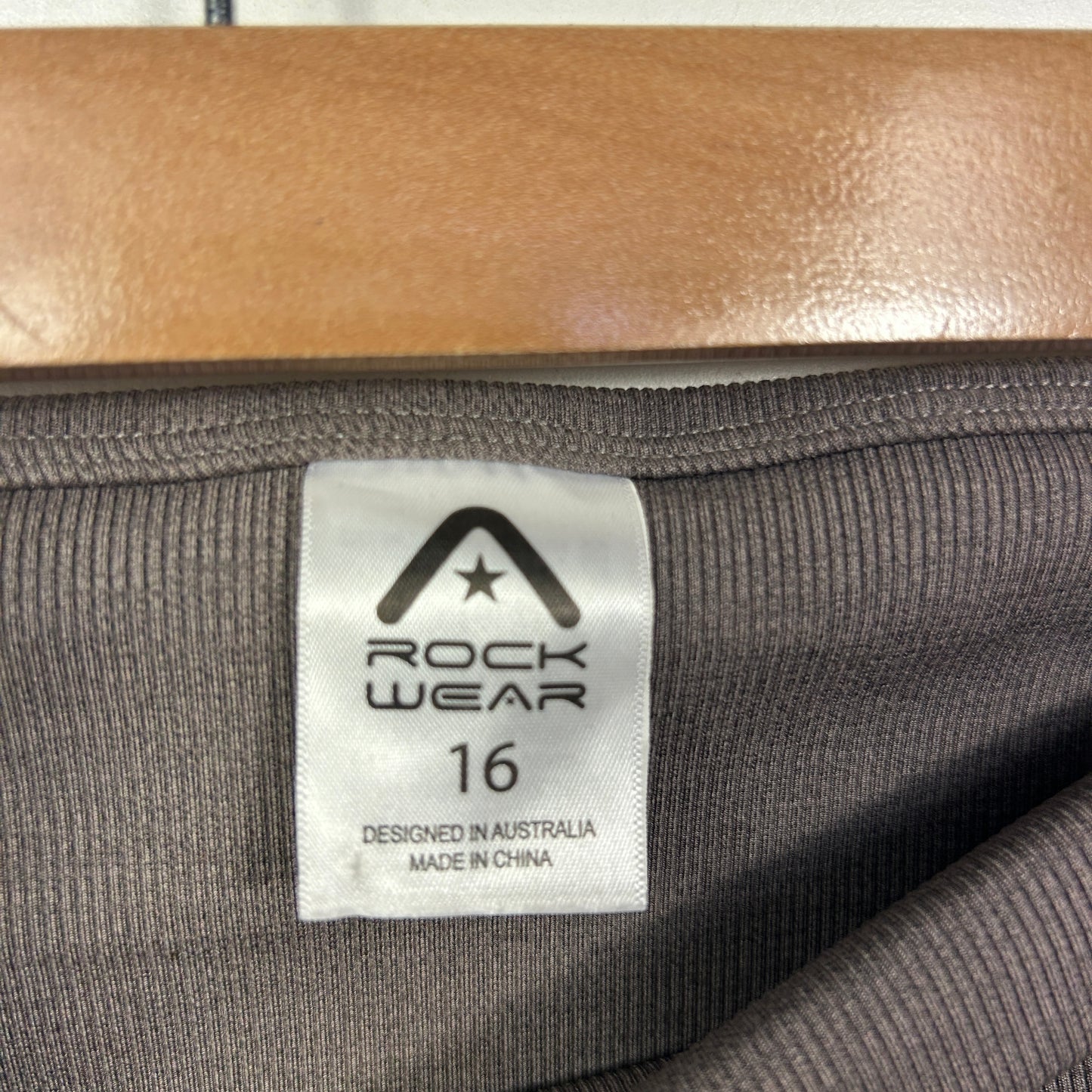 Rockwear Chocolate Brown Activewear Leggings - Size 16