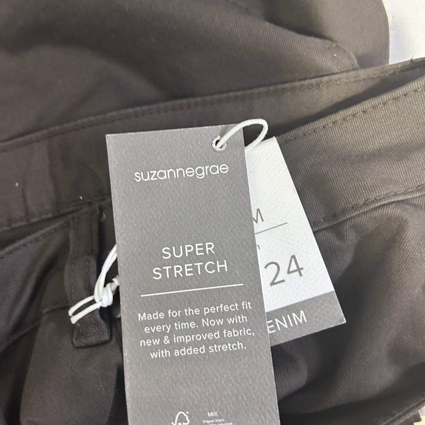 Suzanne Grae Denim Stretch Slim Ankle Length Jeans Pants - Size 24