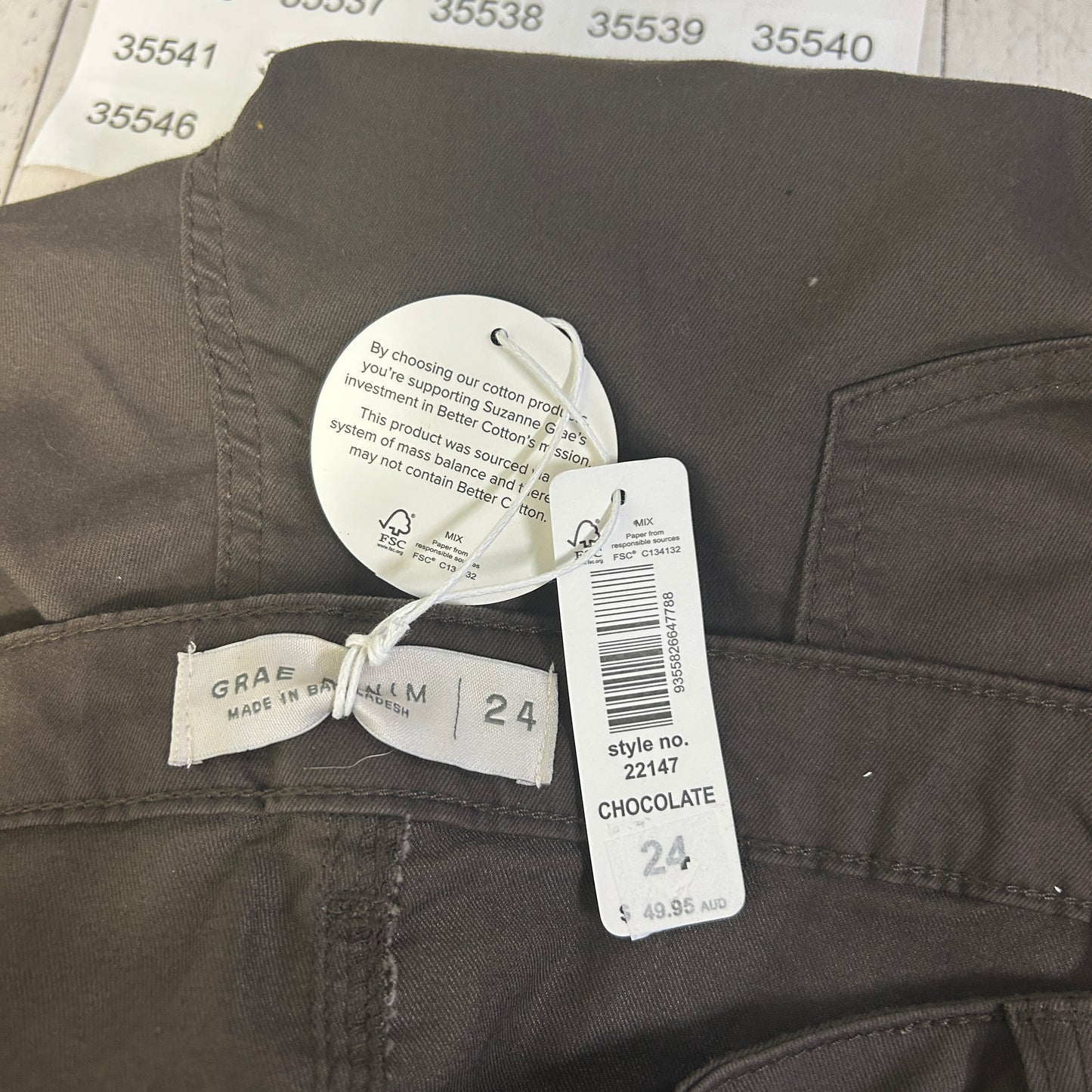 Suzanne Grae Denim Stretch Slim Ankle Length Jeans Pants - Size 24