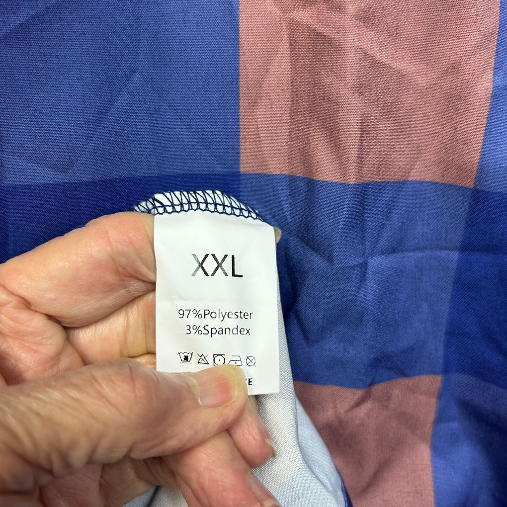 Blue Check Dress - Size XXL