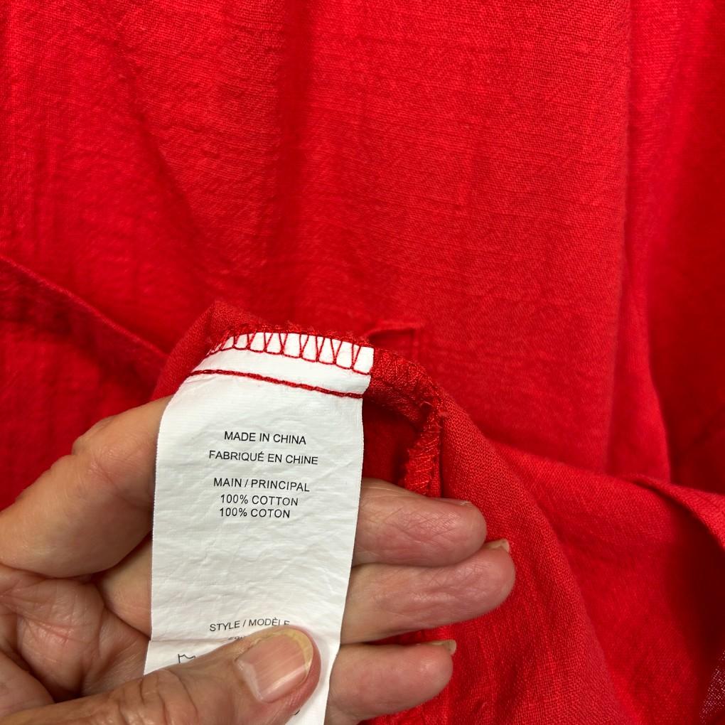 Millers Red Cotton Shirt - Size 22