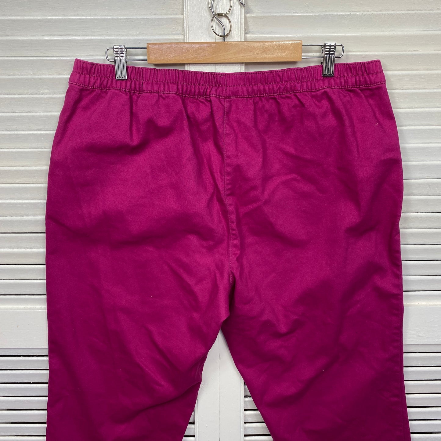 Millers Cropped Pants Size 18 Pink Pockets Pull On