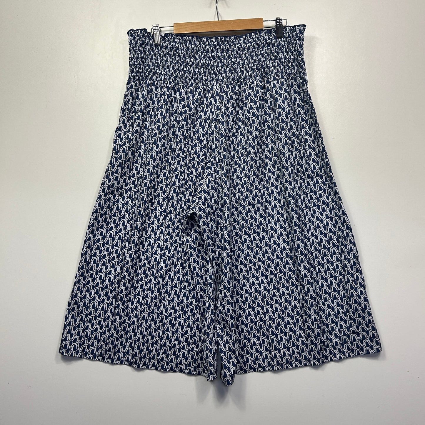 Shein Blue Wide Leg Culottes Cropped Pants - Size 2XL