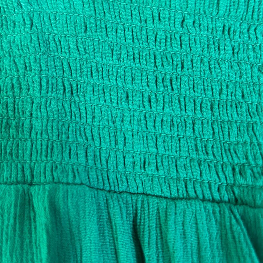 Beme Green Pleated Culottes Cropped Pants - Size 22