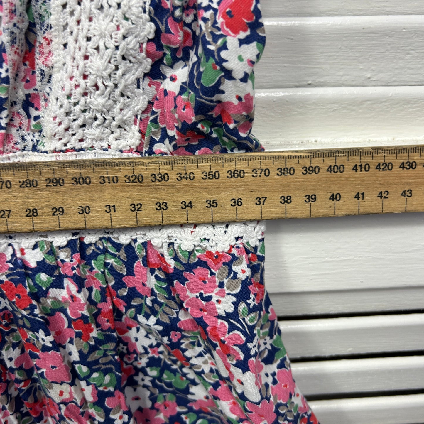 Tree of Life Dress Size 14 Large Multicoloured Floral Sleeveless 100% Cotton