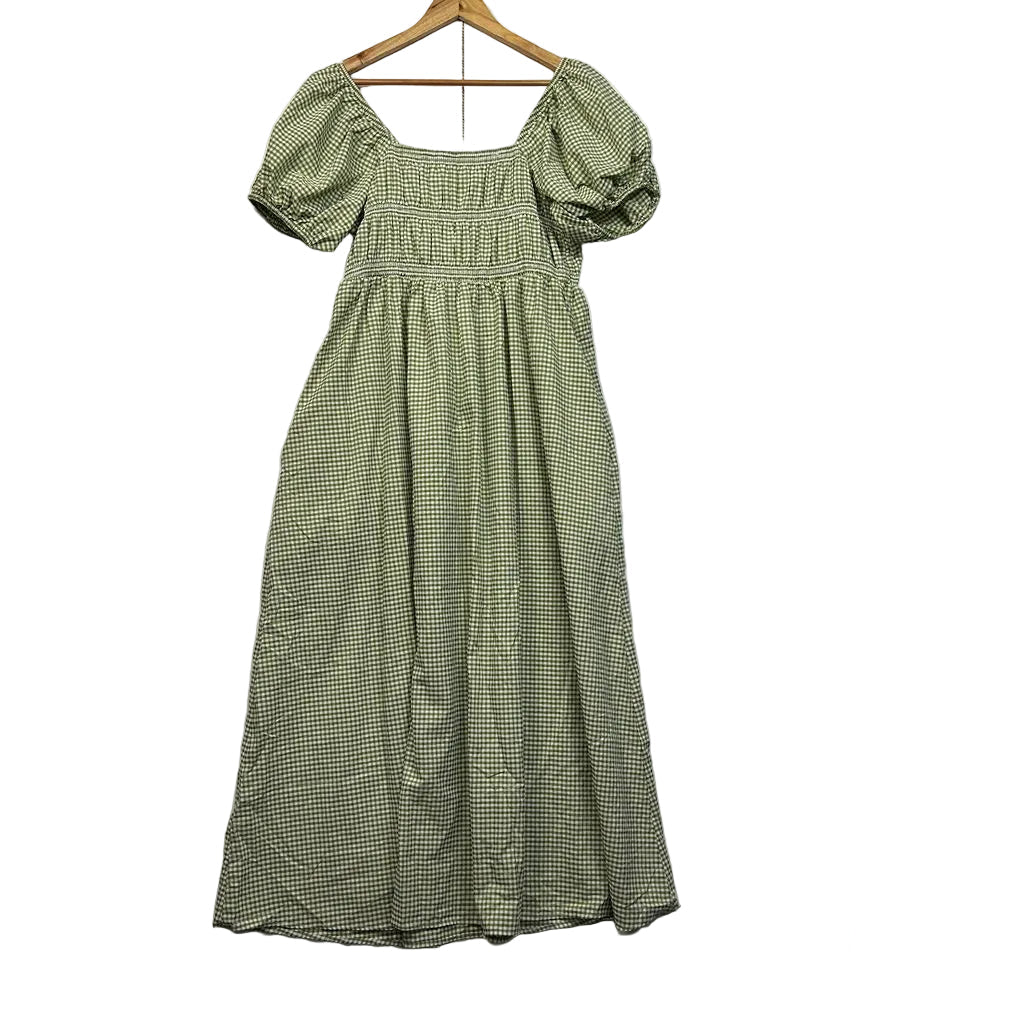 Ed.it.ed Green Gingham Cotton Dress - Size 16