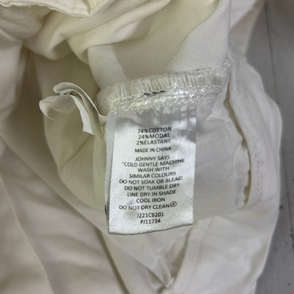 Johnny Bigg White Denim Pants - Size 44/4XL