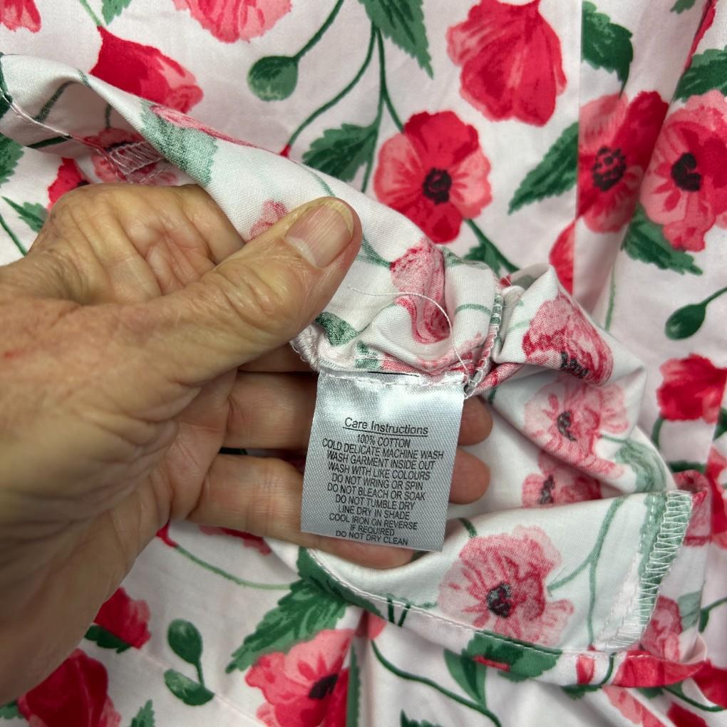 Princess Highway Pink Floral Cotton Skirt - Size 16