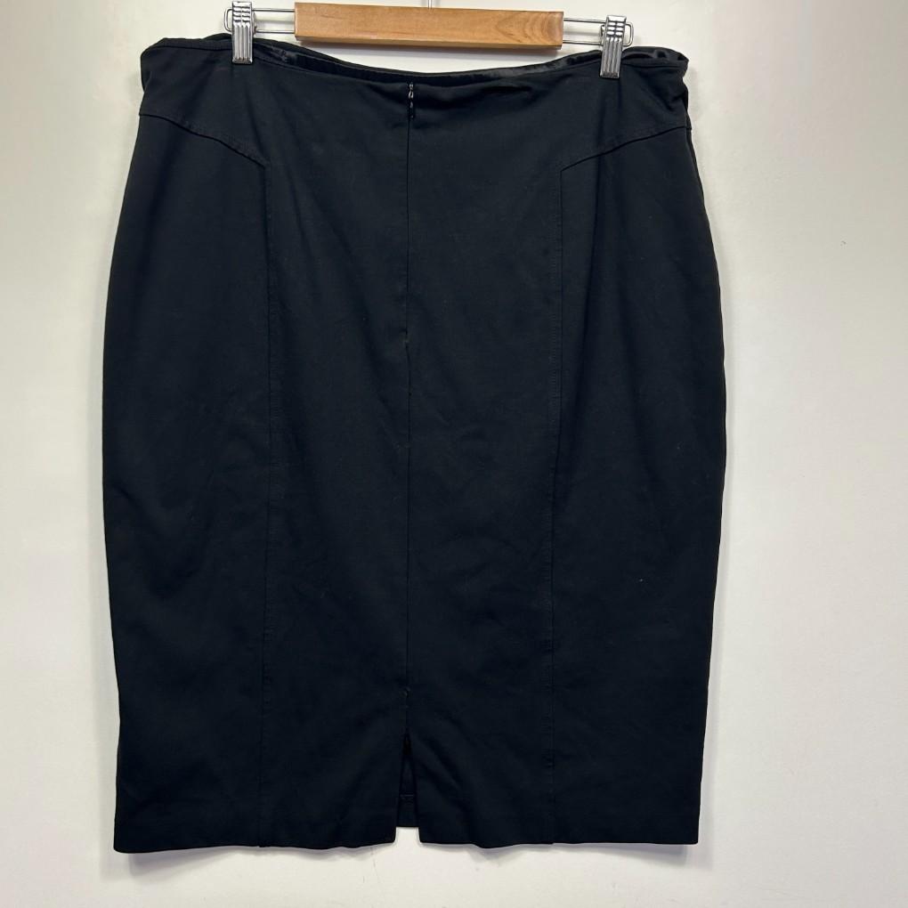 Anthea Crawford Black Pencil Skirt - Size 18