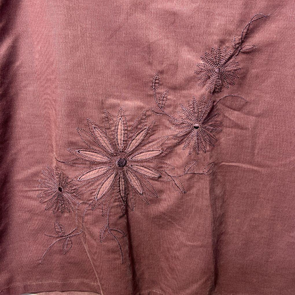 VIntage Suzanne Grae Dusty Pink Corduroy Skirt - Size 16/18