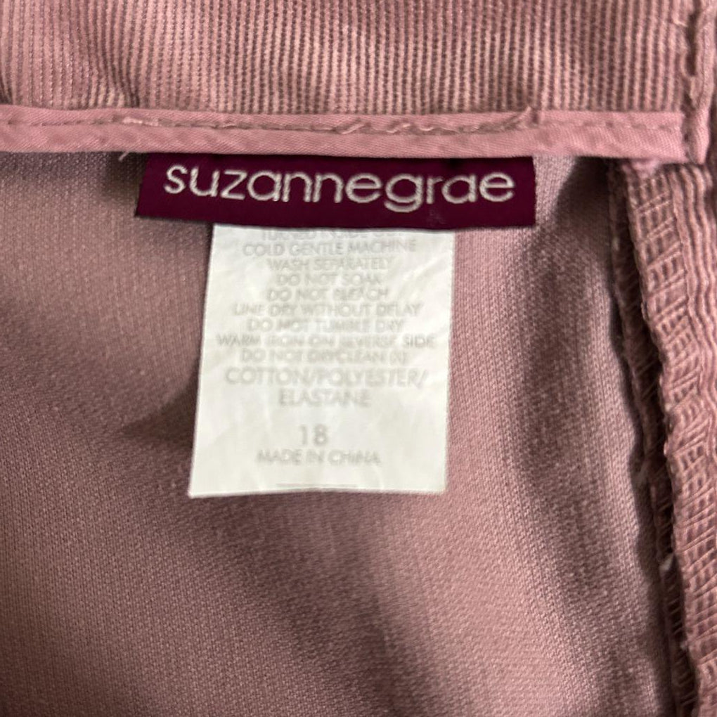 VIntage Suzanne Grae Dusty Pink Corduroy Skirt - Size 16/18