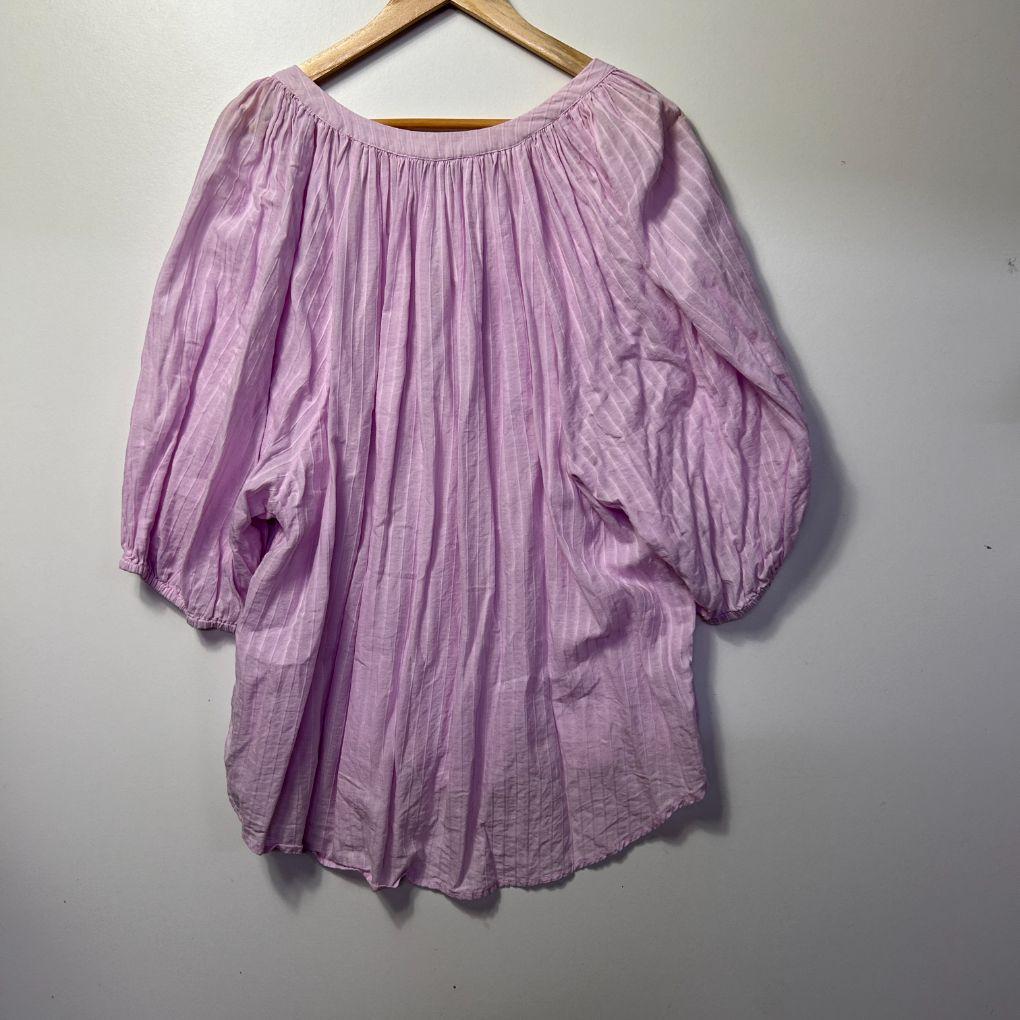 Target Woman Lilac Linen Blend Top - Size 20