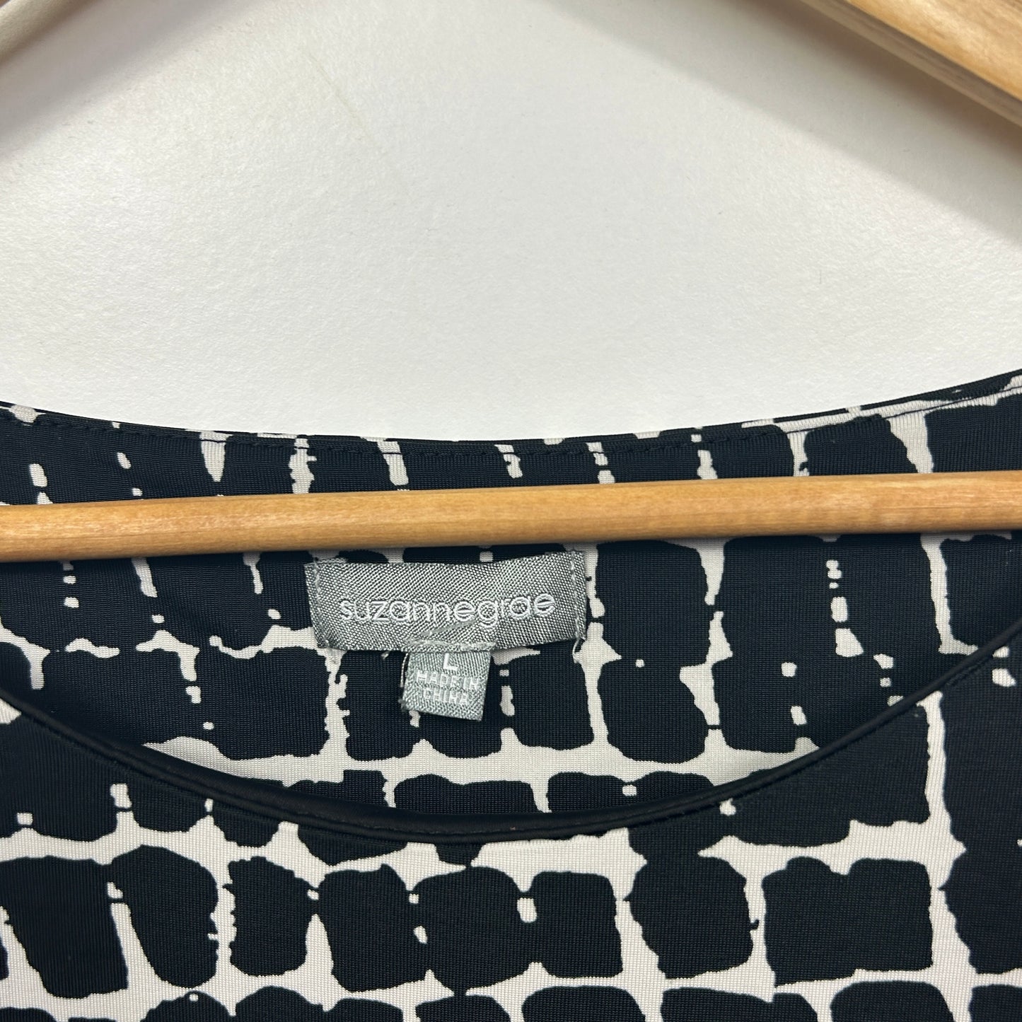 Suzanne Grae Black and White Dress - Size L