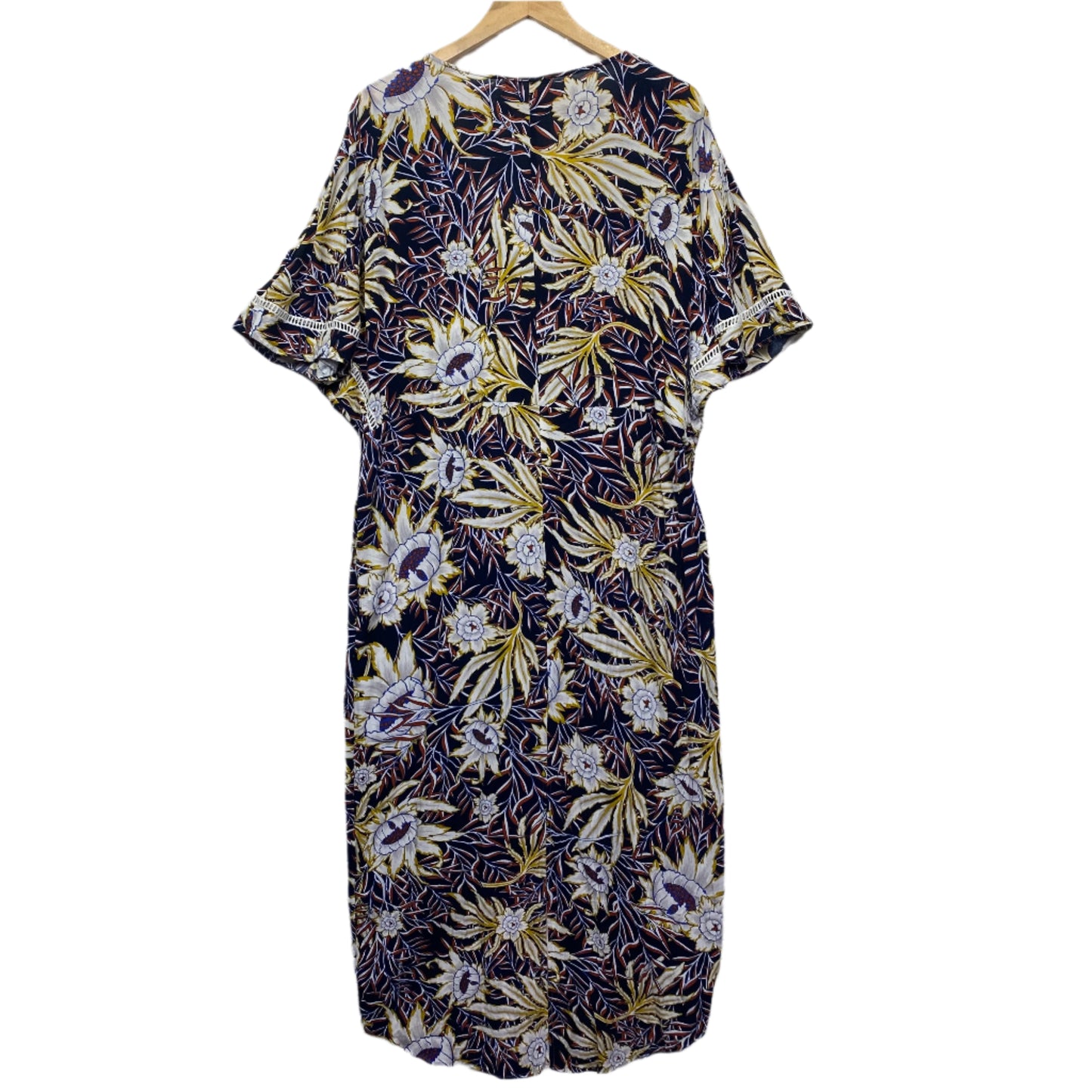 Fate & Becker Dress 14 Short Sleeve Floral Viscose